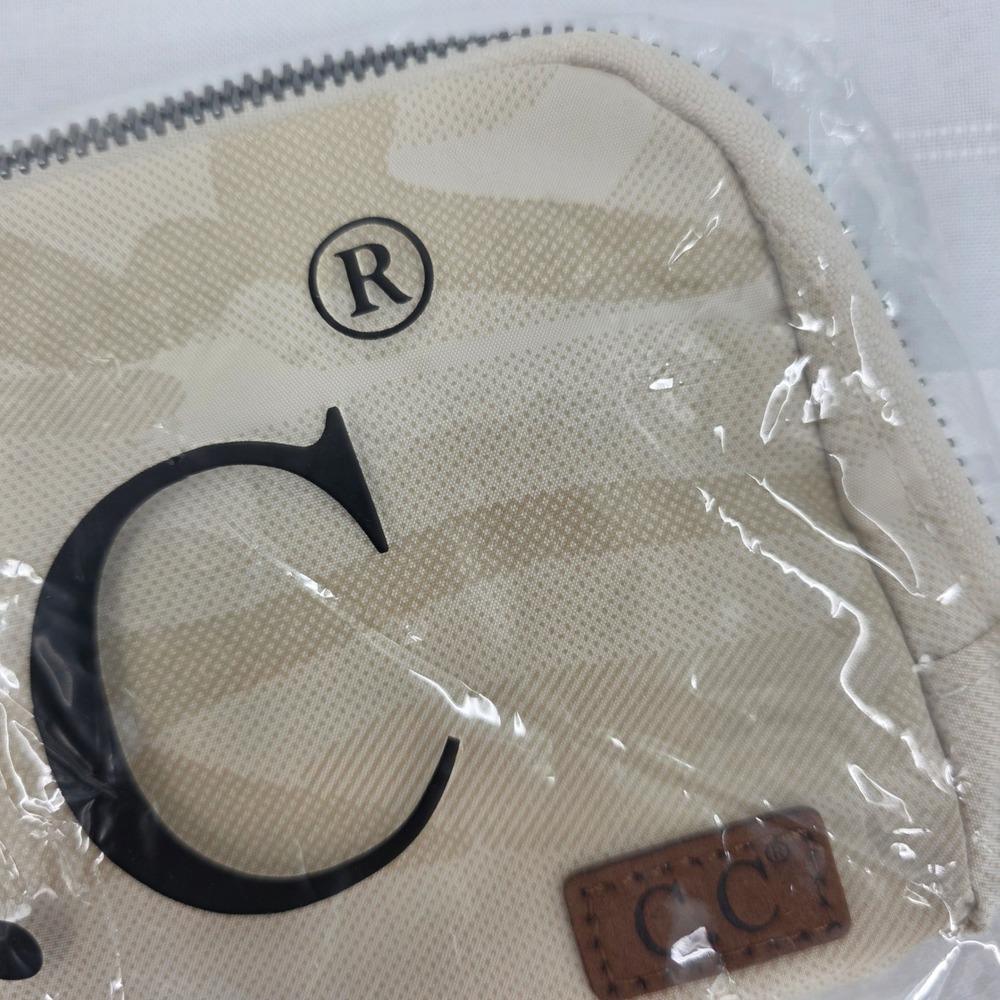 CC BEANIE Cream Camo Fanny Pack Belt Bag Adjustable Strap Zipper Pouch NWT - Picture 9 of 10